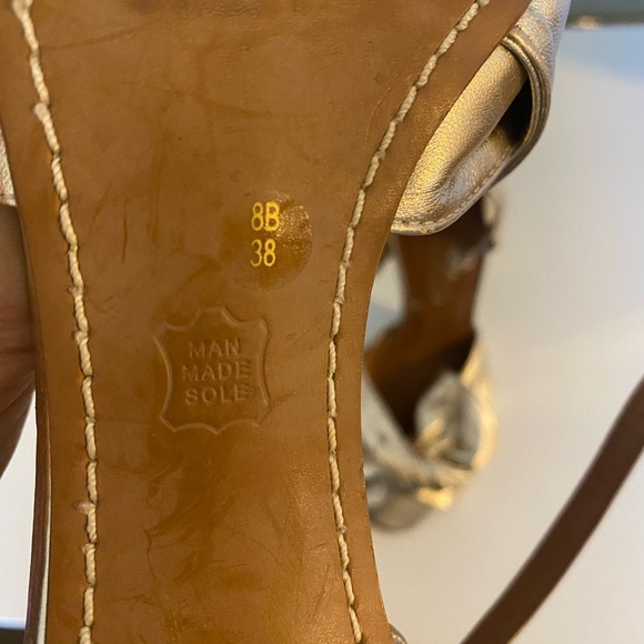 Soft gold bow leather heels - Picture 6 of 6